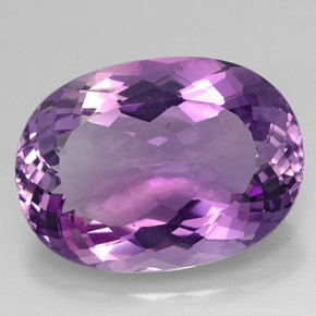 38,07 ctw natürlicher violetter Amethyst, Oval Schliff, IF
