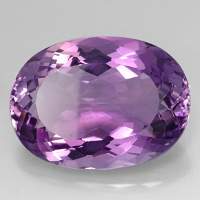 38,07 ctw natürlicher violetter Amethyst, Oval Schliff, IF