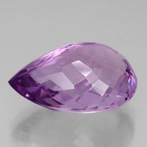 40,00 ctw natürlicher violetter Amethyst, Birnenform, IF