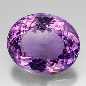 65,73 ctw natürlicher violetter Amethyst, Oval Schliff, IF