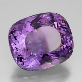 58,79 ctw natürlicher violetter Amethyst, Kissenschliff, IF