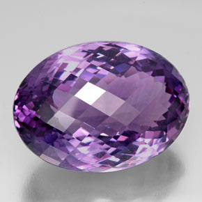 76,02 ctw natürlicher violetter Amethyst, Oval Schliff, IF