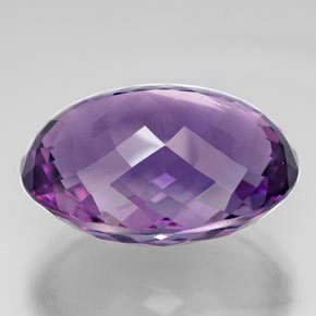 76,02 ctw natürlicher violetter Amethyst, Oval Schliff, IF