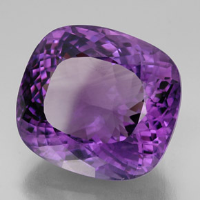 62,57 ctw natürlicher violetter Amethyst, Kissenschliff, VVS-VS