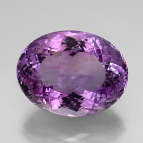 54,02 ctw natürlicher violetter Amethyst, Oval Schliff, IF