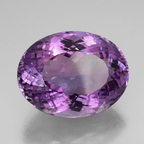 54,02 ctw natürlicher violetter Amethyst, Oval Schliff, IF