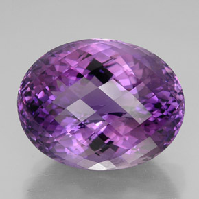 49,96 ctw natürlicher violetter Amethyst, Oval Schliff, IF