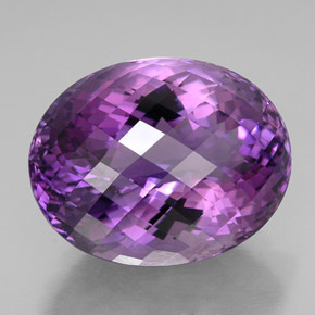 49,96 ctw natürlicher violetter Amethyst, Oval Schliff, IF