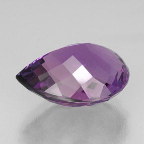 25,26 ctw natürlicher violetter Amethyst, Birnenform, VVS-VS