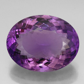 9,17 ctw natürlicher Violet Amethyst, Oval Schliff, VVS