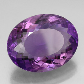 9,17 ctw natürlicher Violet Amethyst, Oval Schliff, VVS