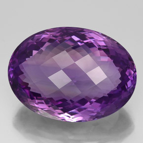 50,62 ctw natürlicher violetter Amethyst, Oval Schliff, IF