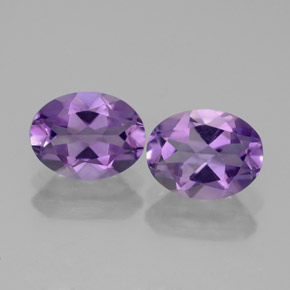  ct natürliche violetter Amethyst-Edelsteine, Oval Schliff, VVS-VS
