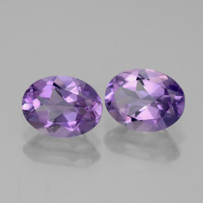  ct natürliche violetter Amethyst-Edelsteine, Oval Schliff, VVS-VS