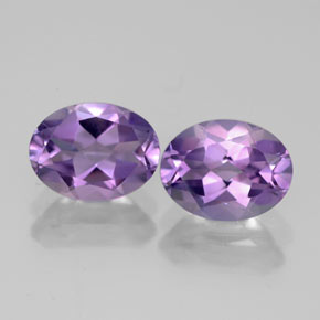  ct natürliche violetter Amethyst-Edelsteine, Oval Schliff, VVS-VS