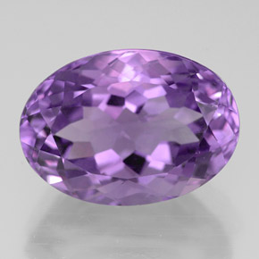 6,44 ctw natürlicher violetter Amethyst, Oval Schliff, VVS