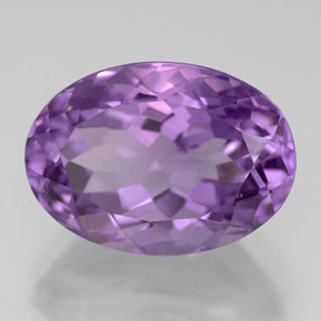 6,44 ctw natürlicher violetter Amethyst, Oval Schliff, VVS