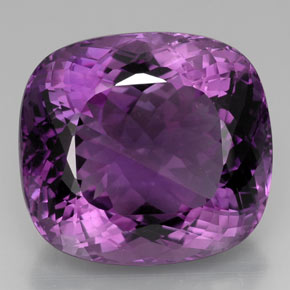 75,39 ctw natürlicher violetter Amethyst, Kissenschliff, VVS