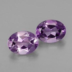  ct natürliche violetter Amethyst-Edelsteine, Oval Schliff, VVS-VS