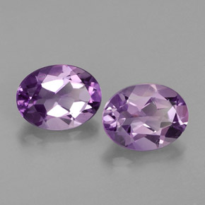  ct natürliche violetter Amethyst-Edelsteine, Oval Schliff, VVS-VS