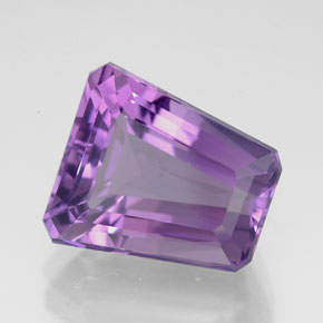 5,86 ctw natürlicher violetter Amethyst, Fantasieschliff, VVS