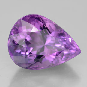 10,32 ctw natürlicher violetter Amethyst, Birnenform, VVS