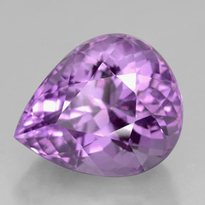 7,11 ctw natürlicher violetter Amethyst, Birnenform, VVS