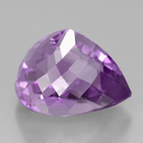 7,11 ctw natürlicher violetter Amethyst, Birnenform, VVS