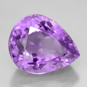 7,40 ctw natürlicher violetter Amethyst, Birnenform, VVS