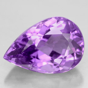 9,17 ctw natürlicher Violet Amethyst, Birnenform, VVS