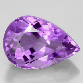 9,17 ctw natürlicher Violet Amethyst, Birnenform, VVS