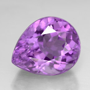6,31 ctw natürlicher violetter Amethyst, Birnenform, VVS
