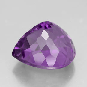 5,72 ctw natürlicher violetter Amethyst, Birnenform, VVS