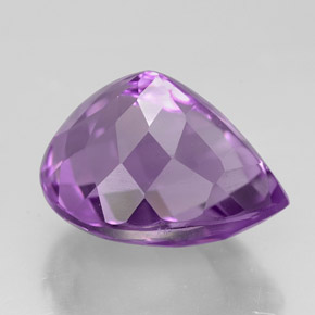 5,97 ctw natürlicher violetter Amethyst, Birnenform, VVS