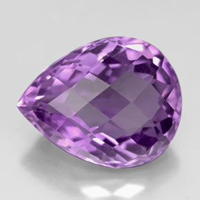 5,62 ctw natürlicher violetter Amethyst, Birnenform, VVS