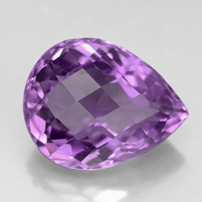 5,62 ctw natürlicher violetter Amethyst, Birnenform, VVS