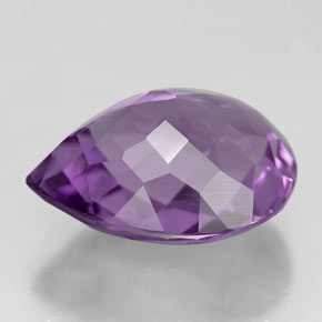 5,62 ctw natürlicher violetter Amethyst, Birnenform, VVS