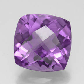 3,42 ctw natürlicher violetter Amethyst, Kissenschliff, VVS