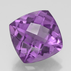 3,42 ctw natürlicher violetter Amethyst, Kissenschliff, VVS