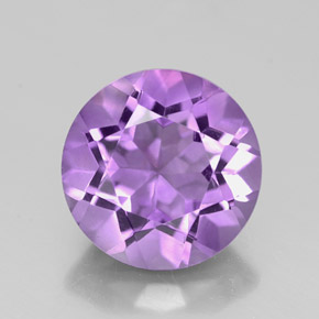 2,60 ctw natürlicher violetter Amethyst, Rundschliff, VVS