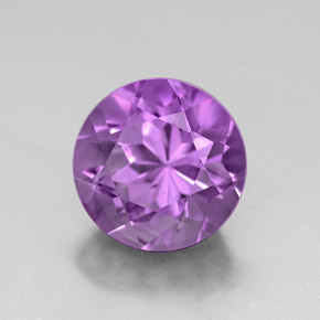 2,85 ctw natürlicher violetter Amethyst, Rundschliff, VVS-VS