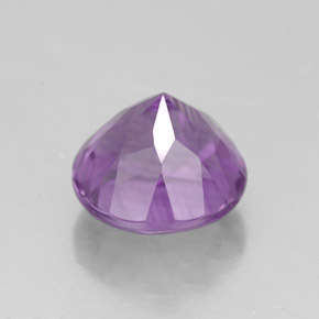 3,05 ctw natürlicher violetter Amethyst, Rundschliff, VVS
