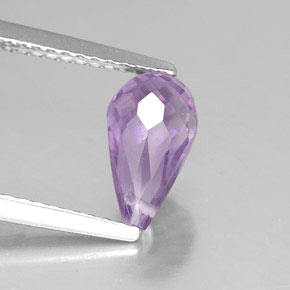 1,37 ctw natürlicher violetter Amethyst, Briolette, VVS-VS