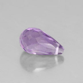 1,37 ctw natürlicher violetter Amethyst, Briolette, VVS-VS