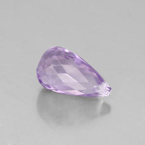 1,34 ctw natürlicher violetter Amethyst, Briolette, Lichtundurchlässig