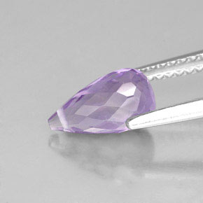 1,34 ctw natürlicher violetter Amethyst, Briolette, Lichtundurchlässig
