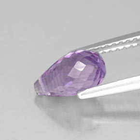 1,37 ctw natürlicher violetter Amethyst, Briolette, VVS