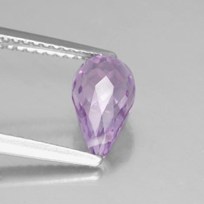 1,41 ctw natürlicher violetter Amethyst, Briolette, VVS-VS