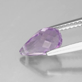 1,41 ctw natürlicher violetter Amethyst, Briolette, VVS-VS
