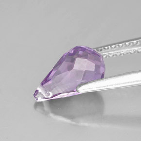 1,41 ctw natürlicher violetter Amethyst, Briolette, VVS-VS